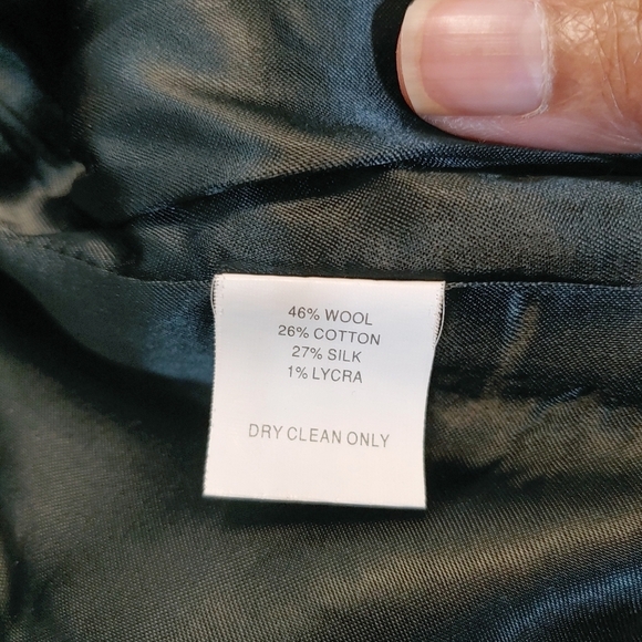 Trina Turk Wool Blend Contrast Trim Suit Sz S Work Winter Contemporary Office - Picture 4 of 16